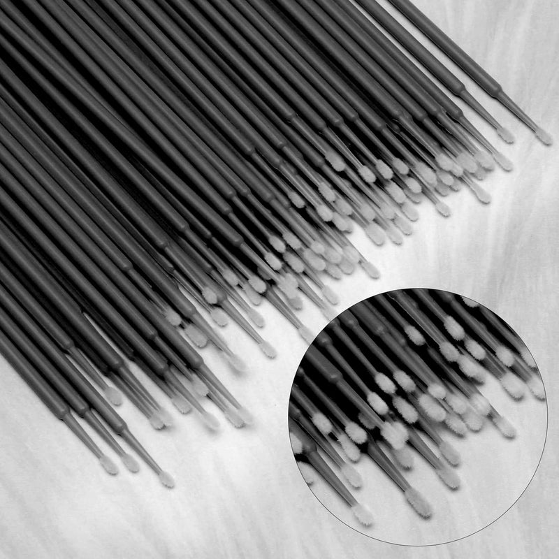 Akstore 600 PCS Disposable Micro Applicators Brush Eyelash Extension (Black) - Image 3